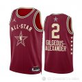 Camiseta Shai-Gilgeous Alexander #2 All Star 2024 Oklahoma City Thunder Rojo