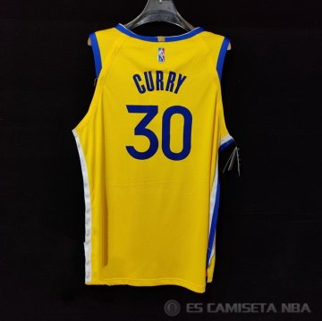 Camiseta Stephen Curry #30 Golden State Warriors Statement Autentico 2022 Oro