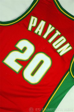 Camiseta Payton Sonics #20 Seattle SuperSonics Rojo