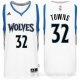 Camiseta Towns #32 Minnesota Timberwolves Blanco