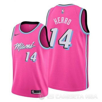Camiseta Tyler Herro #14 Miami Heat Earned 2018-19 Rosa