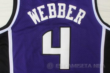 Camiseta Webber #4 Sacramento Kings Purpura