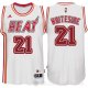 Camiseta Whiteside #21 Miami Heat Retro Blanco