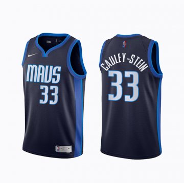 Camiseta Willie Cauley-Stein NO 33 Dallas Mavericks Earned 2020-21 Azul