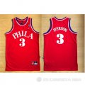 Camiseta retro Allen iverson #3 Philadelphia 76ers Rojo