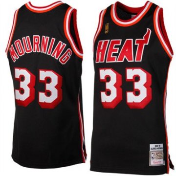 Camiseta retro Mourning #33 Miami Heat Negro