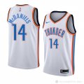 Camisetar K. J. McDaniels #14 Oklahoma City Thunder Association 2018 Blanco