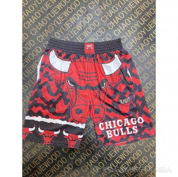 Pantalone Chicago Bulls Mitchell & Ness Rojo Negro