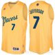 Camiseta Al Jefferson #7 Indiana Pacers Navidad 2016 Dolado