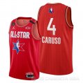 Camiseta Alex Caruso #4 All Star 2020 Los Angeles Lakers Rojo