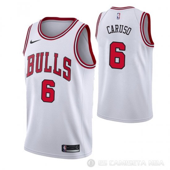 Camiseta Alex Caruso NO 6 Chicago Bulls Association 2021 Blanco - Haga un click en la imagen para cerrar