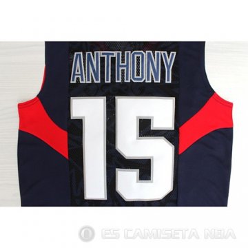 Camiseta Anthony #15 USA 2008 Azul