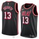 Camiseta Bam Adebayo #13 Miami Heat Classic 2018 Negro