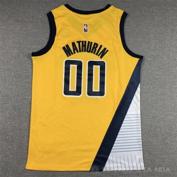 Camiseta Bennedict Mathurin #00 Indiana Pacers Statement 2022-23 Amarillo