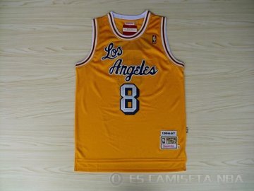 Camiseta Bryant #8 Los Angeles Lakers Amarillo
