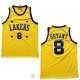 Camiseta Bryant #8 Los Angeles Lakers Retro Amarillo 2004/2005