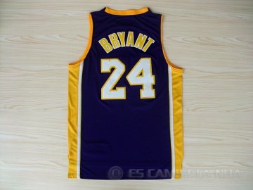 Camiseta Bryant #24 Los Angeles Lakers Violeta