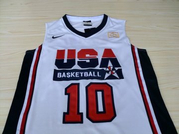 Camiseta Bryant #10 USA 1992 Blanco