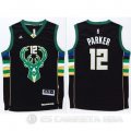 Camiseta Parker #12 Milwaukee Bucks Nero