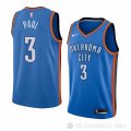 Camiseta Chris Paul NO 3 Oklahoma City Thunder Icon Azul