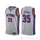 Camiseta Christian Wood #35 Detroit Pistons Statement Gris