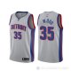 Camiseta Christian Wood #35 Detroit Pistons Statement Gris