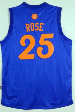 Camiseta Christmas Day New York Knicks 76ers Rose #25 Azul 2016