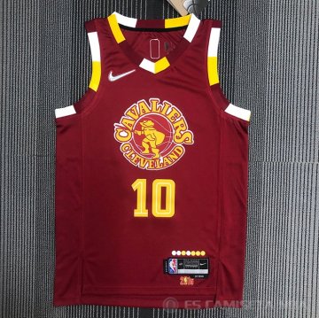 Camiseta Darius Garland #10 Cleveland Cavaliers Ciudad Rojo