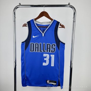 Camiseta David Thompson #31 Dallas Mavericks Icon 2023-2024 Azul