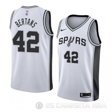 Camiseta Davis Bertans #42 San Antonio Spurs Association 2018 Blanco