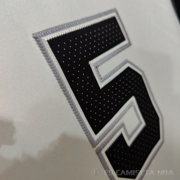 Camiseta Dejounte Murray #5 San Antonio Spurs Association Autentico Blanco