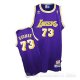 Camiseta Dennis Rodman #73 Los Angeles Lakers Retro Violeta