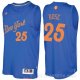 Camiseta Derrick Rose #25 New York Knicks Navidad 2016 Azul