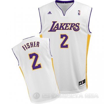 Camiseta Fisher #2 Los Angeles Lakers Blanco
