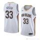 Camiseta Garlon Verde #33 New Orleans Pelicans Association 2018 Blanco