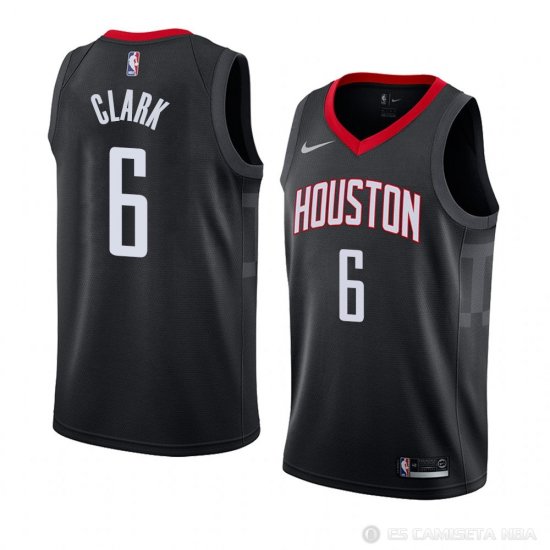 Camiseta Gary Clark #6 Houston Rockets Statement 2018 Negro - Haga un click en la imagen para cerrar