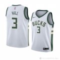 Camiseta George Hill #3 Milwaukee Bucks Association 2018 Blanco