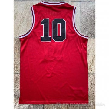 Camiseta Hanamichi Sakuragi NO 10 Shohoku Rojo