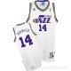 Camiseta Hornacek #14 Utah Jazz Retro Blanco