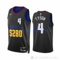 Camiseta Hunter Tyson #4 Denver Nuggets Ciudad 2023-24 Negro