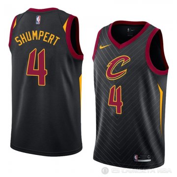 Camiseta Iman Shumpert #4 Cleveland Cavaliers Statement 2018 Negro