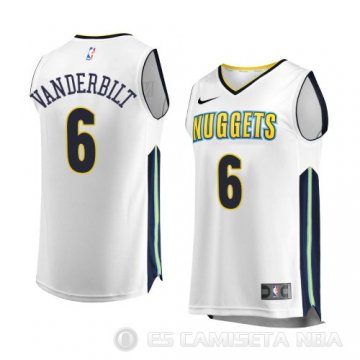 Camiseta Jarrojo Vanderbilt #6 Denver Nuggets Association 2017-18 Blanco