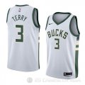 Camiseta Jason Terry #3 Milwaukee Bucks Association 2018 Blanco