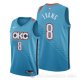 Camiseta Jawun Evans #8 Oklahoma City Thunder Ciudad Azul
