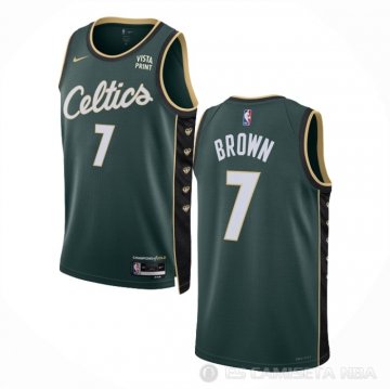 Camiseta Jaylen Brown #7 Boston Celtics Ciudad 2022-23 Verde