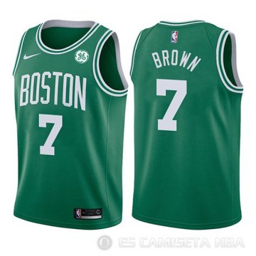 Camiseta Jaylen Brown #7 Boston Celtics Nino Icon 2017-18 Verde