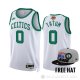 Camiseta Jayson Tatum #0 Boston Celtics 75th Anniversary 2022 NBA Finals Blanco