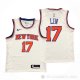Camiseta Jeremy Lin NO 17 New York Knicks Association Blanco