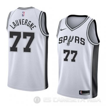 Camiseta Joffrey Lauvergne #77 San Antonio Spurs Association 2018 Blanco