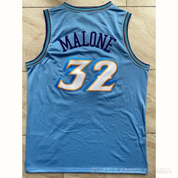 Camiseta Karl Malone #32 Utah Jazz Mitchell & Ness 1996-97 Azul